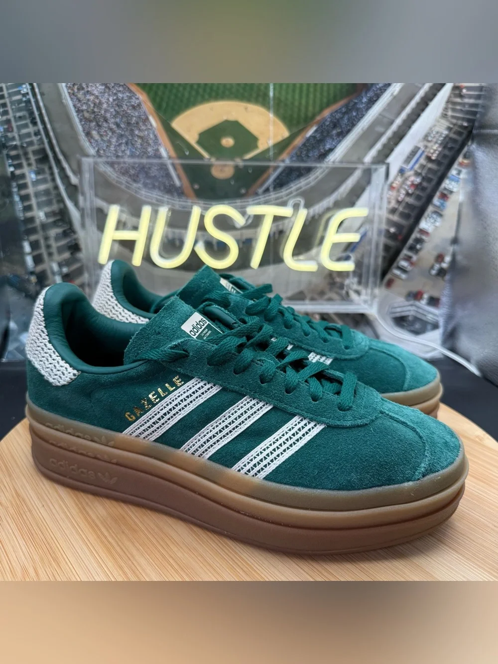 Adidas Gazelle Bold Collegiate Green (Women's) Sz 5.5